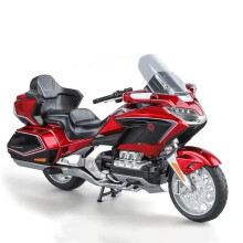 1:11 For Gold Wing GL800 Alloy Motorcycle Model DieCast Metal Leisure Touring Motorcycle Model Sound Light Kids Toy Gift Red