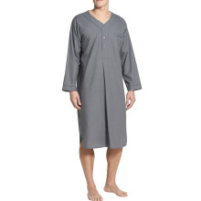 Kaftan Men's Prayer Clothing for Men Muslim Kaftan Abaya Middle East Ethnic Kandoura Men Dubai Clothing Middle East Arabic Clothing 01 Grey M