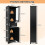Tall Floor Storage Cabinet, 2 Doors, 1 Drawer, Black 5