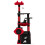 Gothic Cat Tree with Plush Perch, Scratching Posts, Black & Red 4