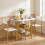 Oval Folding Table with Shelves, Metal Frame, White 1