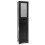 Tall Floor Storage Cabinet, 2 Doors, 1 Drawer, Black 6
