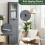 Tall Floor Storage Cabinet with Adjustable Shelves, Gray 8