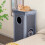 4-Story Cat Condo with Scratching Posts, Light Grey 6