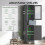 Tall Floor Storage Cabinet with Adjustable Shelves, Gray 7