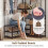 Corner Coat Rack with Bench, Shoe Storage, 5 Shelves, Black 2