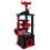 Gothic Cat Tree with Plush Perch, Scratching Posts, Black & Red 2
