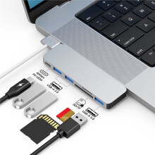 Adapter 6IN1 Type-C do , Kompatybilny z 4K dla 3, Hub USB C 3.0, Slot na Kartę TF , Hub PD 100w