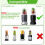 Blender Cup Blade Replacement Parts for  600W 900W Include 32oz Huge Cup & Extractor Blade & 2 Rubber Gaskets 6