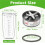 Blender Cup Blade Replacement Parts for  600W 900W Include 32oz Huge Cup & Extractor Blade & 2 Rubber Gaskets 7