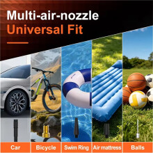 Portable Wireless 3600mAh Air Pump - Rechargeable Electric Tyre Inflator for Cars & Motorcycles Balls