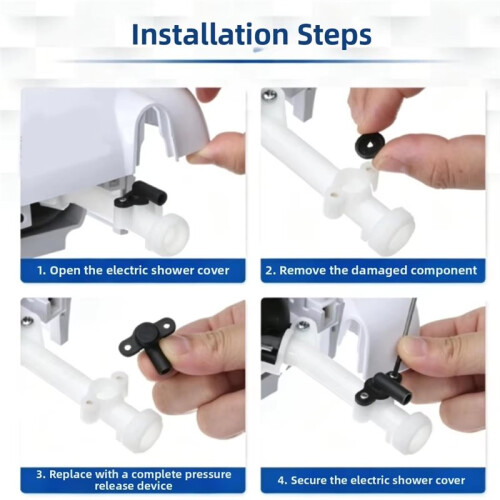 Dispositif de Décharge de Pression 82800450 avec Vis de Remplacement pour Douche Électrique Triton