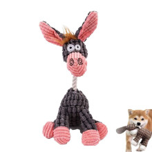 Squeaky Indestructible Dog Toy for Aggressive Chewers (Pink)