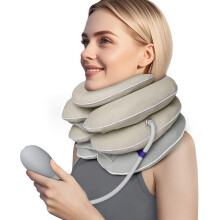 Neck Stretcher with Brace Inflatable Cervical Traction Device for Neck Pain Relief