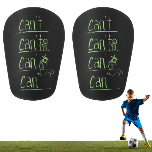 Mini Football Shin Pad Guards for   Black