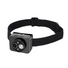 Head Mount Camera, 1080p 45 Adjustable Head Camera, Cycling Video Recorder with LED Headlight, Portable Body Video Camera