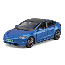 Tesla Model 3 1:32 Scale Miniature Alloy DieCast Model Car (Blue)