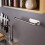 Kitchen Roll Holder Wall Without Drilling, Practical Roll Holder Kitchen Brushed Stainless Steel, Cake Roll Holder, Kitchen Roll Holder Silver 33.6CM 5
