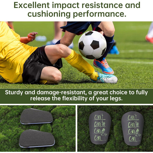 Mini Football Shin Pad Guards for   Black 2