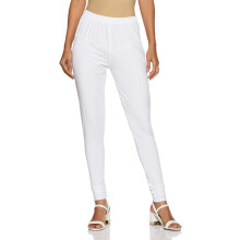 Leggings churidar blancs coupe skinny pour femmes Lyra