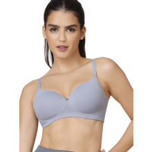 Nykd By Nykaa Soutien-Gorge T-Shirt Coton Sans Fil Pour Femmes - Soutien-Gorge Rembourré, 3/4 Couverture - Nyb094 (Bleu Ciel, 32D)