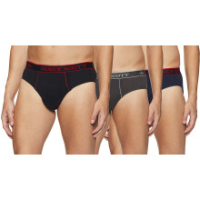 Dixcy Scott Herren Baumwolle Unterwäsche Regulär Fit Uni (Comfort Brief OE_Black, Navy, Dunkelgrau_S)
