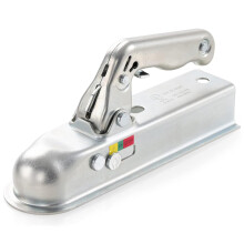 Towing Ball Coupling Tow Jaw Trailer Clutch Claw 50 mm Towing Ball Couplings Round Tensile Load 800 kg Car Universal Pull Pipe Coupling Tow Trailer