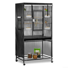 Bird Cage Cover Waterproof For Larger Bird Cages Parrot Parakeet Macaw African Cages 97x60x130 cm Black
