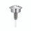 WC button, dual flush, toilet cistern, pushbutton installation, replacement (silver), silvercolored 1
