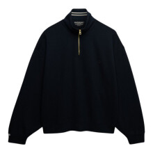 (14, Eclipse Navy) Superdry Womens Monogram Half-Zip Sweatshirt