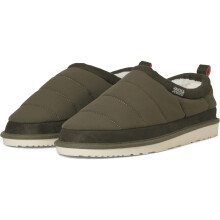 (10 UK, Dark Olive) Jack & Jones Mens Puff Mule Slippers