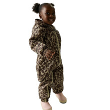 (18-24M, Safari Wild Leopard) Regatta Kids Childrens Splosh III Outdoor Thermal Waterproof Rain Puddle Suit
