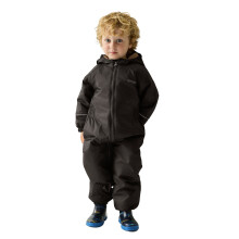 (2-3 Yrs, Dark Chocolate/Mocha) Regatta Kids Childrens Splosh III Outdoor Thermal Waterproof Rain Puddle Suit