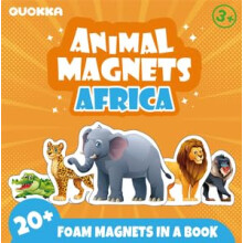 (Africa) QUOKKA Magnetic Puzzle Book for Toddlers 2-3 - Travel Toys for Kids 3-5 - 20+ Magnetic Pieces