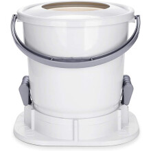 Spin Dryer for Clothes, Manual Hand Operated Camping Drying Machine Space Saving Flats Design Easy Laundry Solution White
