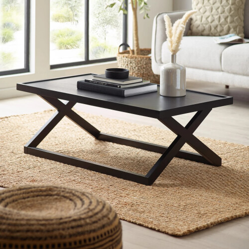 Haddon Black 110cm Coffee Table