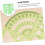11Piece Geometric Drawing Template Set Transparent Plastic Ruler 4