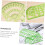 11Piece Geometric Drawing Template Set Transparent Plastic Ruler 5