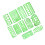 11Piece Geometric Drawing Template Set Transparent Plastic Ruler 1