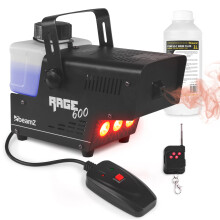 BeamZ RAGE 600LED Smoke Machine with Remote - Fog Effect for DJ, Disco, Party