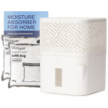 Clayr HumiDrop Refillable Dehumidifier Off White