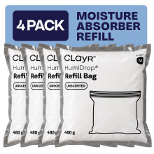 Clayr HumiDrop Refillable Dehumidifier 4 Pack