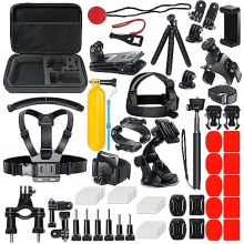 Sada 70 kusov príslušenstva pre akčné kamery, Sada príslušenstva pre GoPro Hero Black 13 12 11 10 9 8 7, AKASO, DJI Osmo Action, Insta360 on