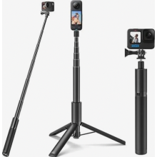 Selfiestickstatief voor GoPro Insta360, 120 cm uitschuifbare monopod, accessoire voor selfiestickstatief voor GoPro Hero 13, 12, 11, 10