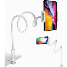 Telefoonhouder voor in bed, 360 flexibele tablethouder voor in bed, met verstelbare armklem van 100,1 cm lang, houder, telefoonstandaard v