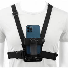 Telefoonhouder voor op de borst, telefoonclip, actiecamera, POV-houder voor Samsung iPhone Plus, enz.