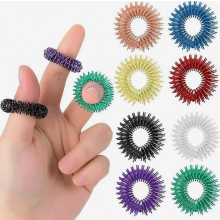 Akupressur Ring Set, Massageringe Für Finger, Akupressur Ring Set für Stress Reduzierstück und Förderung der Durchblutung Akkupressurringe