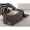 Contenitore extra large da 60 litri per coperte/piumoni con coperchio, nero/grigio 5