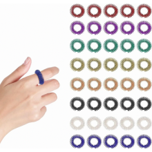 40 Stück Akupressur Ring Set, Massageringe Für Finger, Akupressur Ring Set für Stress Reduzierstück und Förderung der Durchblutung Akkupress