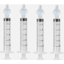 4X nasensauger Babyspritze Neti Rinser, Tragbarer Wiederverwendbarer nasendusche nasenspülung Baby, weiß, 10ml